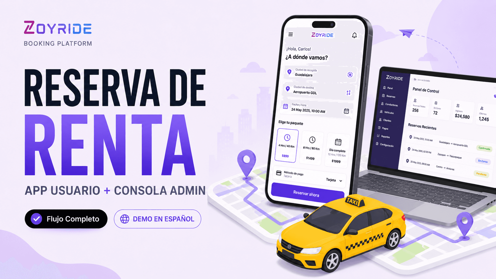 Reserva y Despacho de Renta