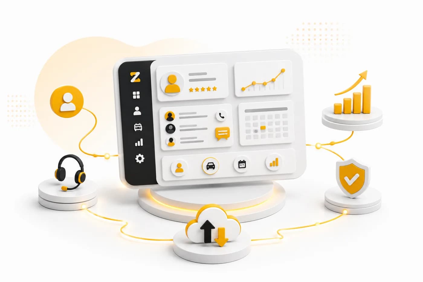 CRM customer dashboard