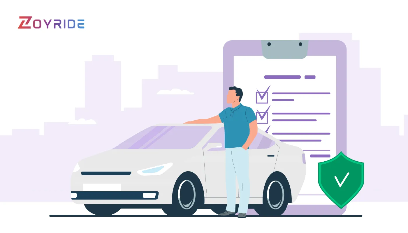 Fleet managers and drivers reviewing digital vehicle inspection checklist before dispatch Vehicle Inspection Checklist for Transport Fleets
