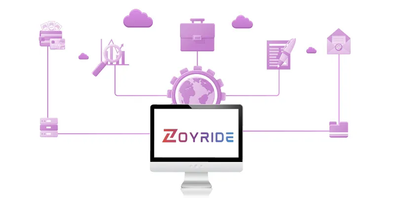 Système efficace de gestion logistique Saas Système logistique basé sur le cloud montrant des outils de suivi et de gestion.