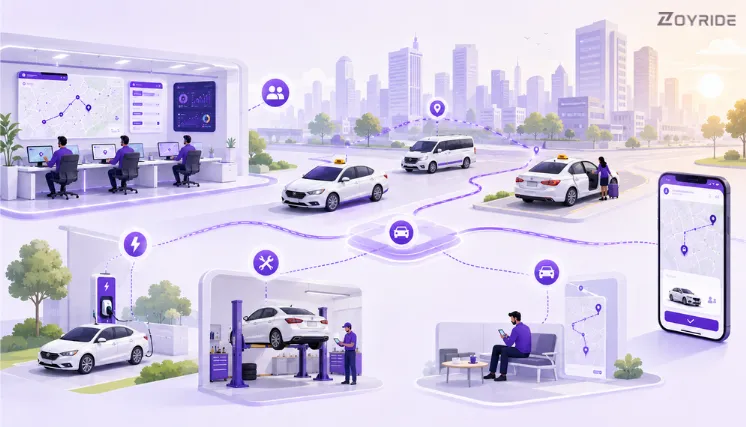 Taxi business cost breakdown including fleet, fuel, software, and operational expenses in 2026