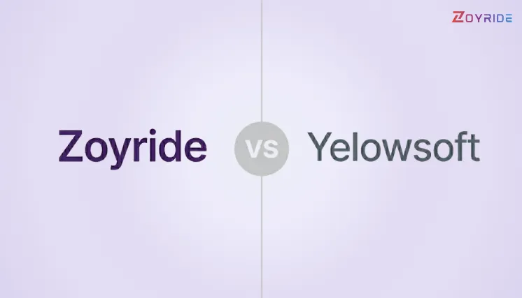 Zoyride and Yelowsoft software comparison for taxi business management