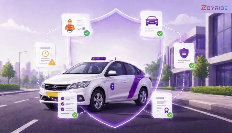 Module de conformité de flotte avec système de gestion documentaire conducteur et véhicule