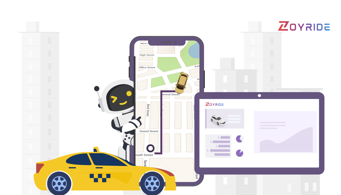 Beneficios del software de despacho de taxis basado en IA de Zoyride, que incluye optimización de rutas, informes automatizados y seguimiento inteligente de flotas para empresas de taxis en crecimiento. Beneficios del Software de Despacho de Taxis Basado en IA