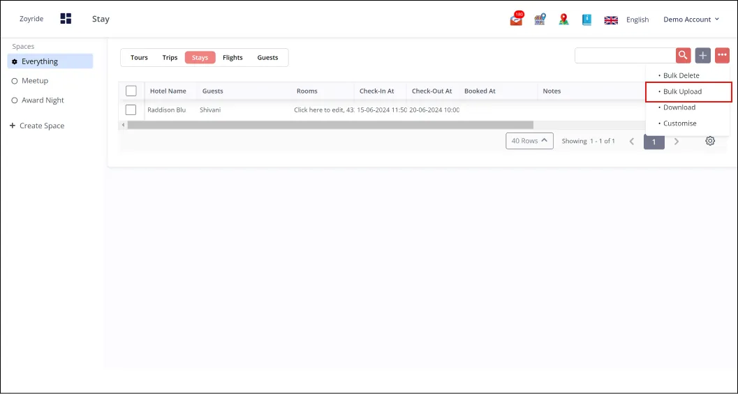 Stay BulkUpload Stay BulkUpload