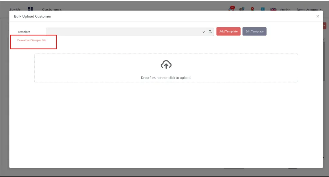 Customer Download sample Customer Download sample