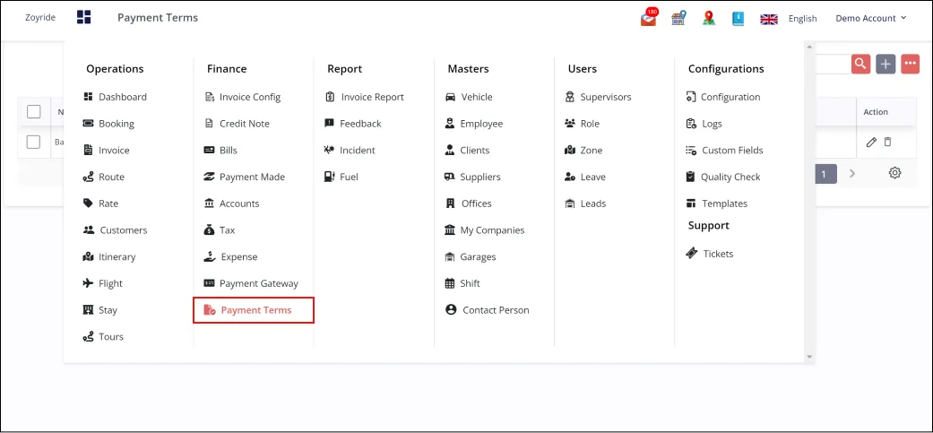 Payment Terms Module Payment Terms Module