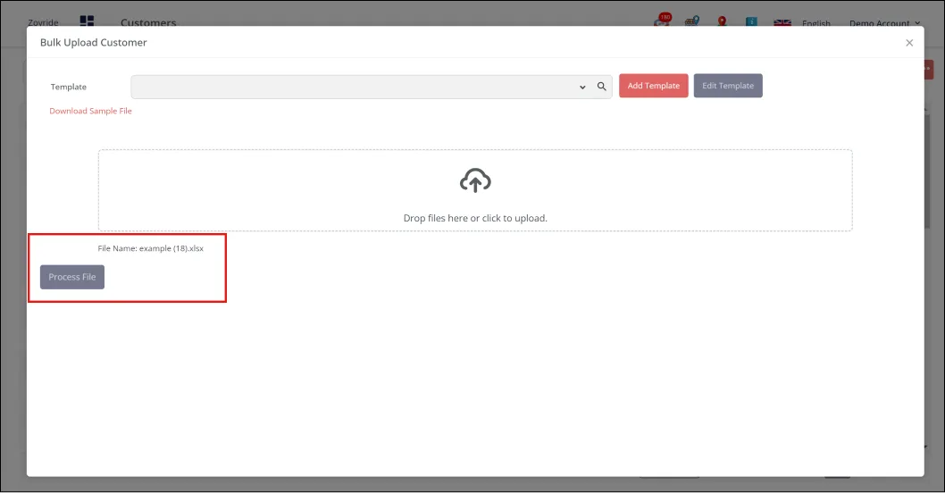Customer Process Customer Download Process